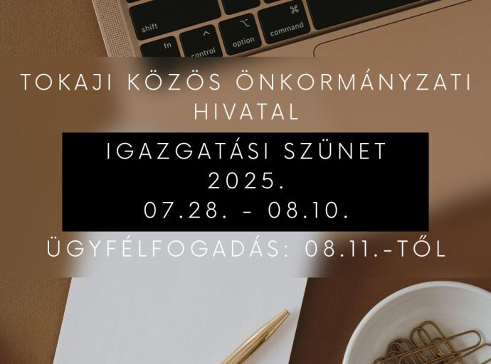 Igazgatási szünet 2025.